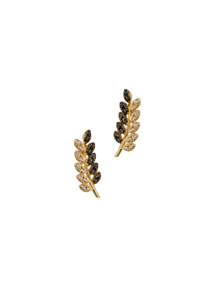 18K GOLD LEAF EARRINGS