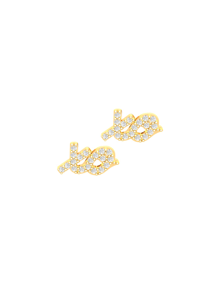 18K Gold XOXO Earrings