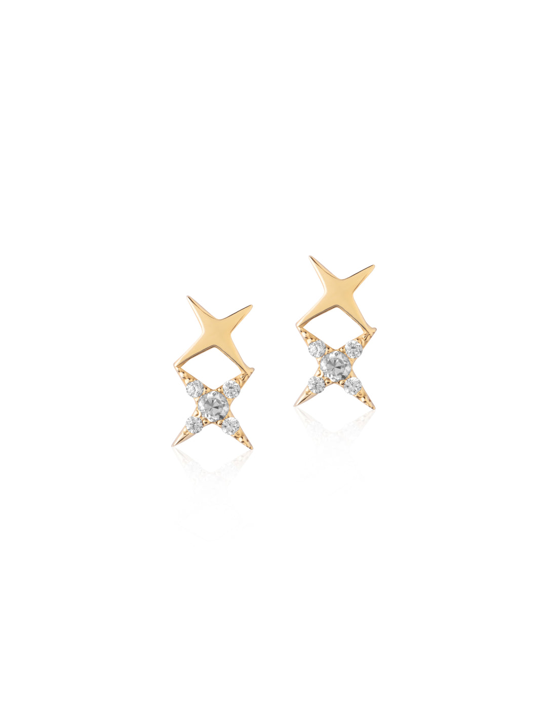18K Gold Sparkle Emoji Earrings
