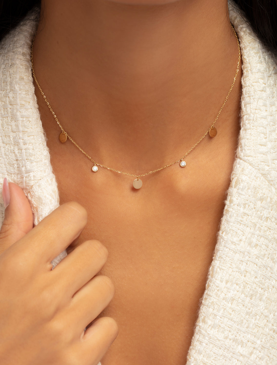 18K Gold Neat & Simple Necklace