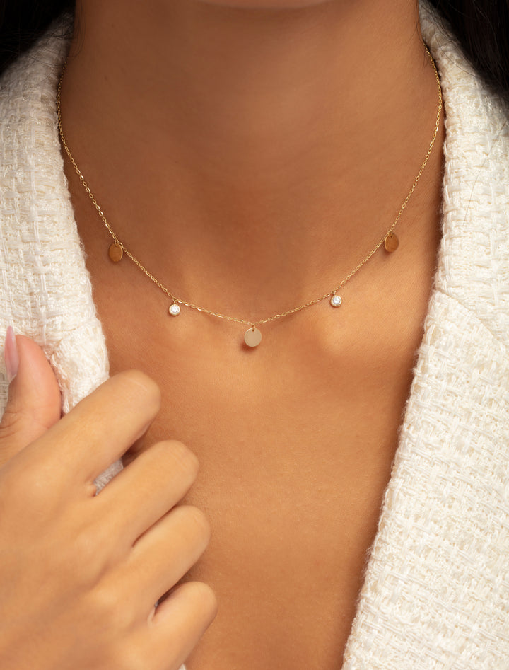 18K Gold Neat & Simple Necklace