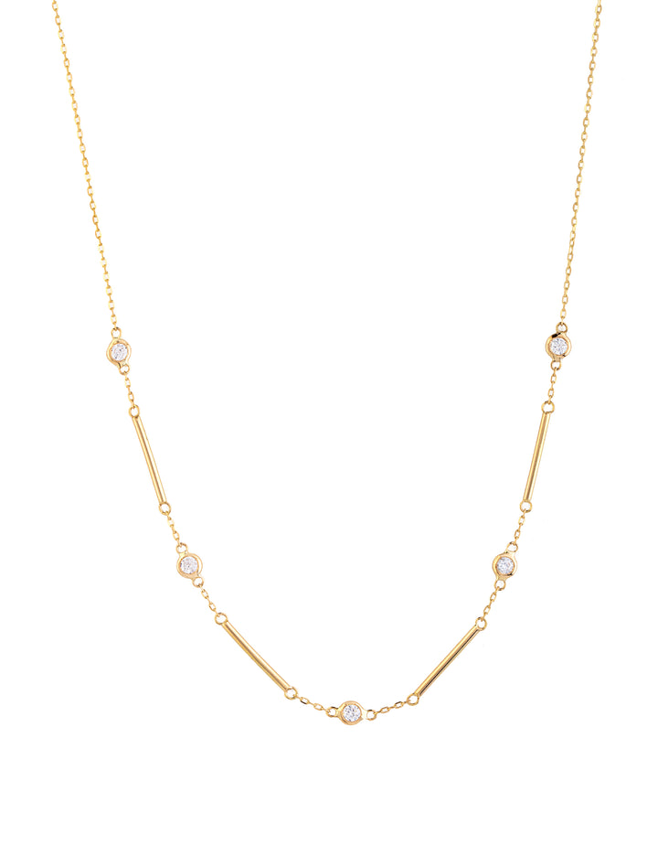 18K Gold Timeless Wire Sparkle Necklace