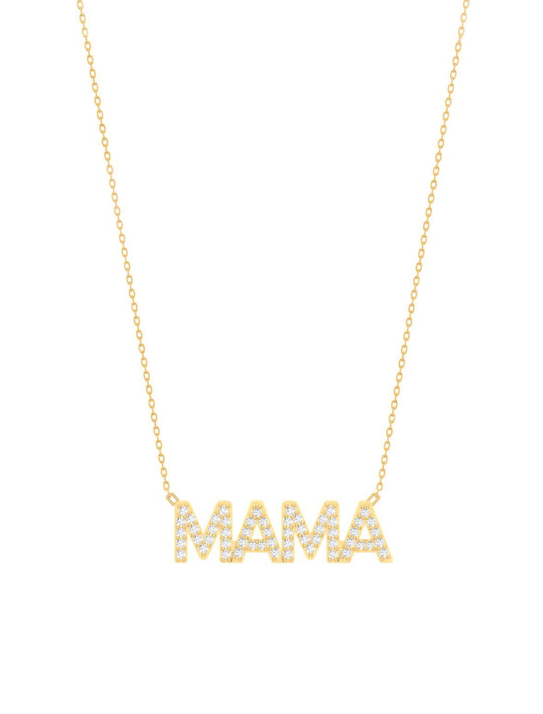 18K Gold Mama Necklace