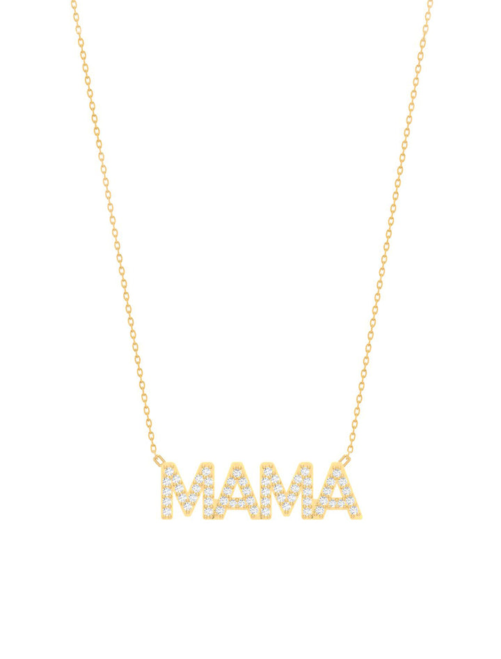 18K Gold Mama Necklace