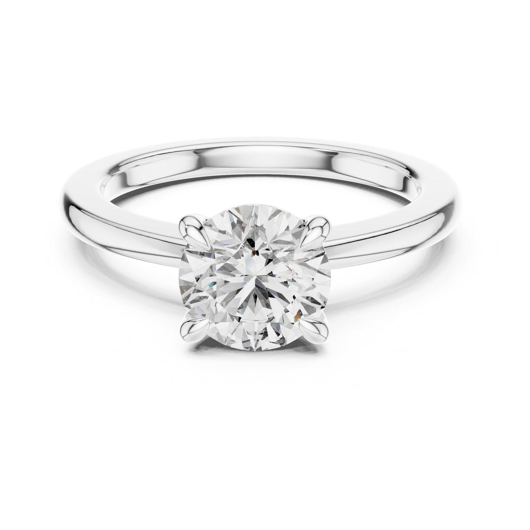 Round Cut Lab Grown Diamond Solitaire Ring