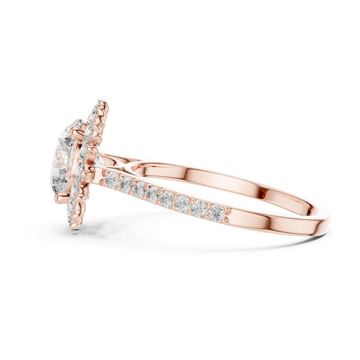 Round Cut Lab Grown Diamond Solitaire Ring, 1.98ct Total, Solid Gold