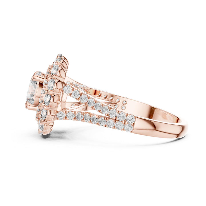 Round Cut Lab Grown Diamond Solitaire Ring, 2.41ct Total, Solid Gold