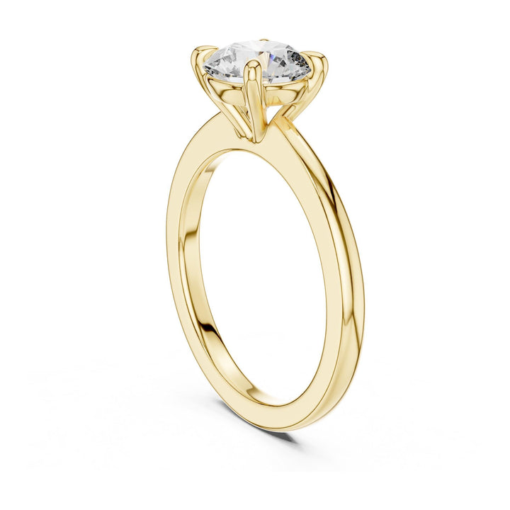 Round Cut Lab Grown Diamond Solitaire Ring