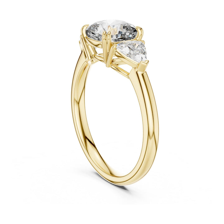 Cushion Cut Lab Grown Diamond Cluster Ring, 2.39ct Total, Solid Gold