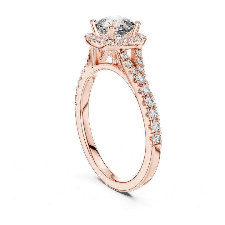 Cushion Cut Lab Grown Diamond Solitaire Ring, 1.38ct Total, Solid Gold