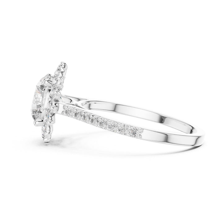 Round Cut Lab Grown Diamond Solitaire Ring, 1.98ct Total, Solid Gold