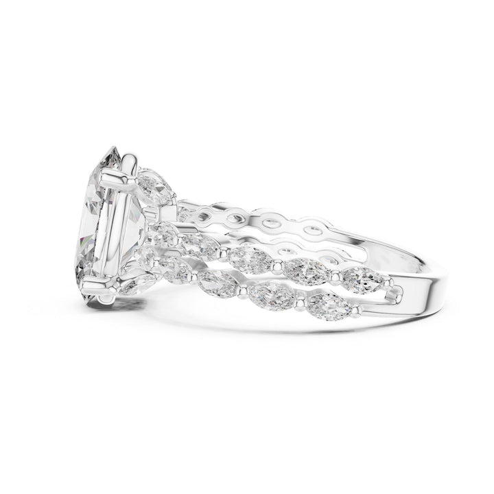Oval Cut Lab Grown Diamond Solitaire Ring, 2.72ct Total, Solid Gold