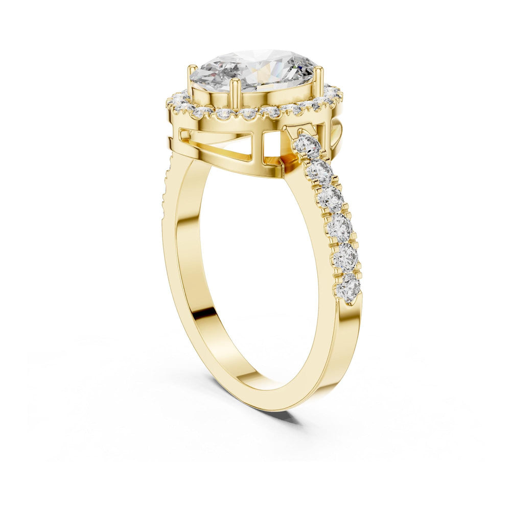 Oval Cut Lab Grown Diamond Solitaire Ring, 1.53ct Total, Solid Gold