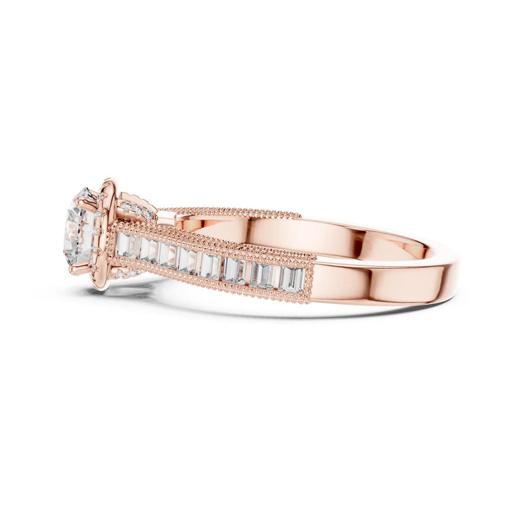 Round Cut Lab Grown Diamond Solitaire Ring, 1.43ct Total, Solid Gold