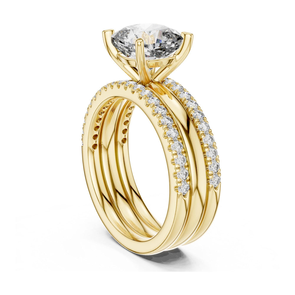 Cushion Cut Lab Grown Diamond Solitaire Ring, 3.50ct Total, Solid Gold