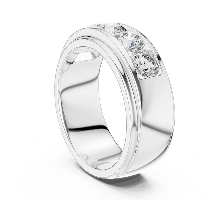Round Cut Lab Grown Diamond Cluster Ring, 1.75ct Total, Solid Gold