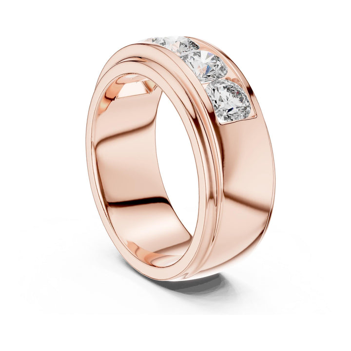 Round Cut Lab Grown Diamond Cluster Ring, 1.75ct Total, Solid Gold