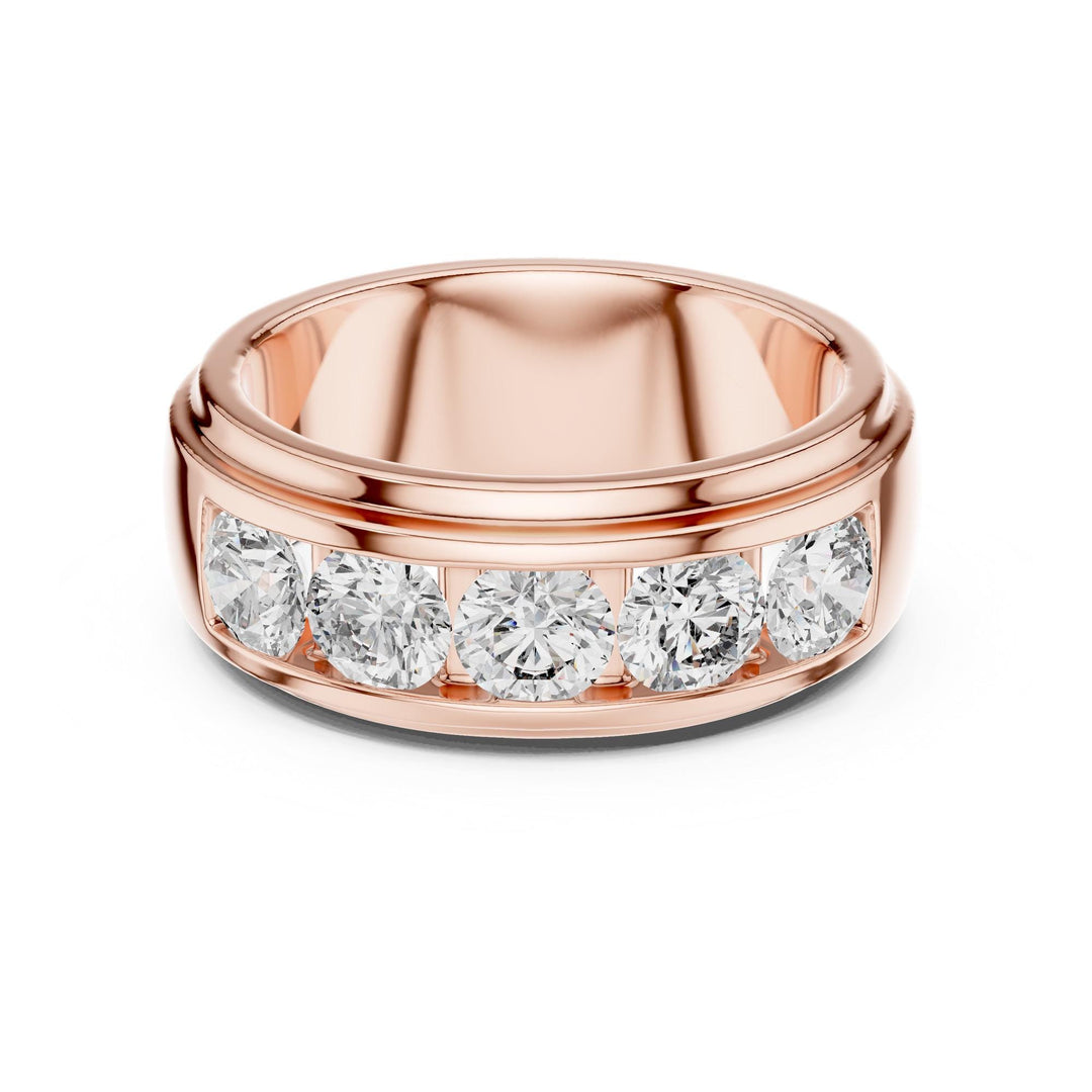 Round Cut Lab Grown Diamond Cluster Ring, 1.75ct Total, Solid Gold