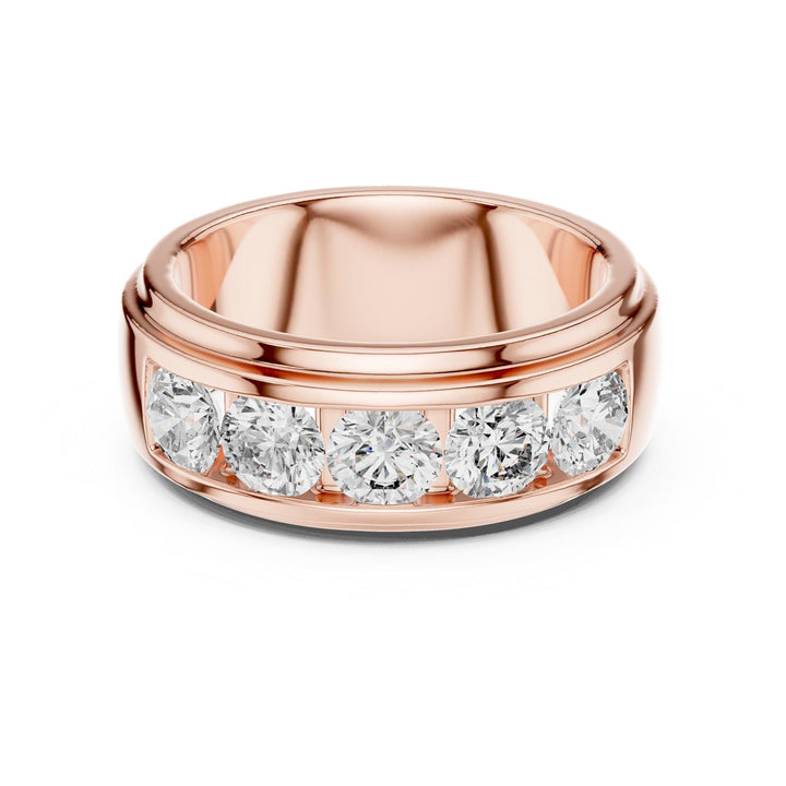 Round Cut Lab Grown Diamond Cluster Ring, 1.75ct Total, Solid Gold