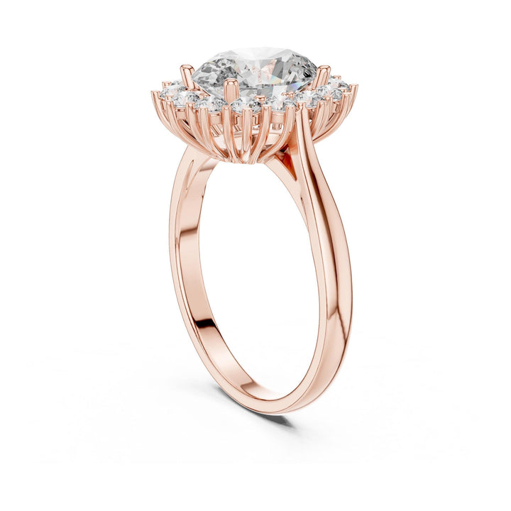 Oval Cut Lab Grown Diamond Solitaire Ring, 2.56ct Total, Solid Gold