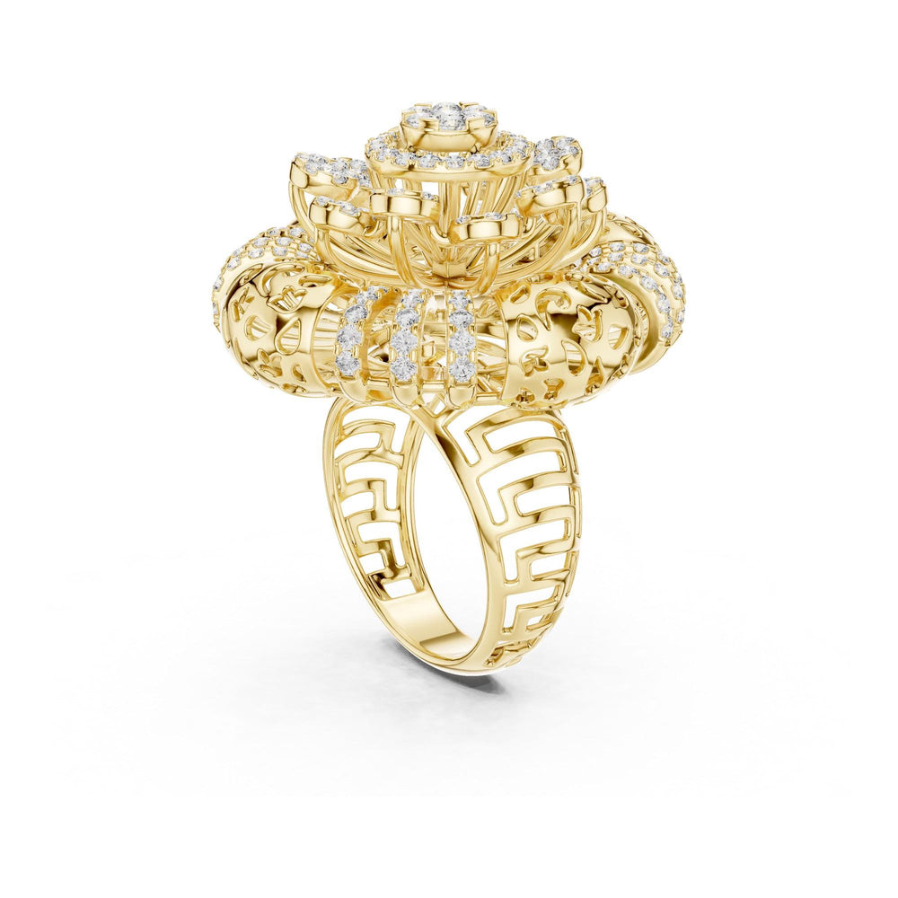 Round Cut Lab Grown Diamond Half Eternity Band, 1.98ct Total, Solid Gold