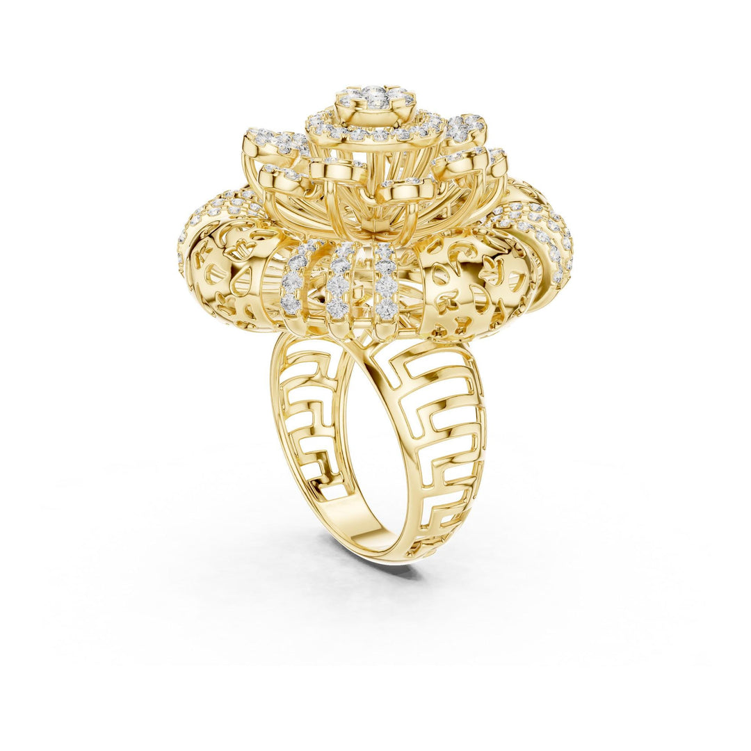 Round Cut Lab Grown Diamond Half Eternity Band, 1.98ct Total, Solid Gold