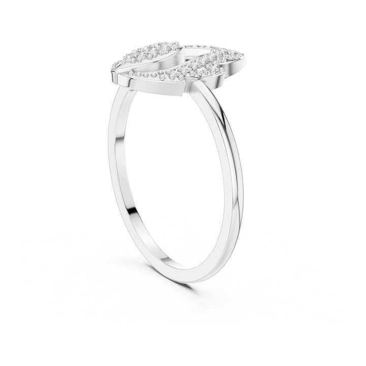 Round Cut Lab Grown Diamond Cluster Ring, 0.14ct Total, Solid Gold