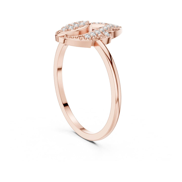 Round Cut Lab Grown Diamond Cluster Ring, 0.14ct Total, Solid Gold