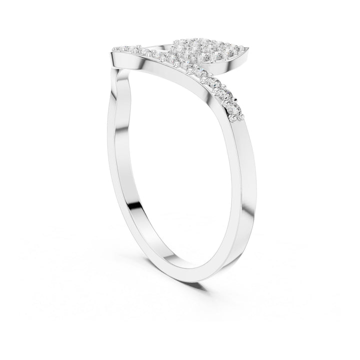 Round Cut Lab Grown Diamond Cluster Ring, 0.16ct Total, Solid Gold