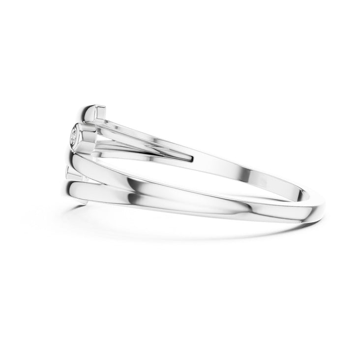 Round Cut Lab Grown Diamond Cluster Ring, 0.02ct Total, Solid Gold