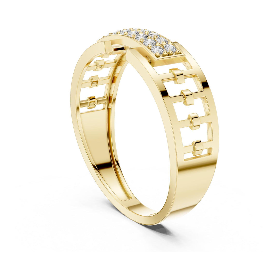 Round Cut Lab Grown Diamond Cluster Ring, 0.17ct Total, Solid Gold