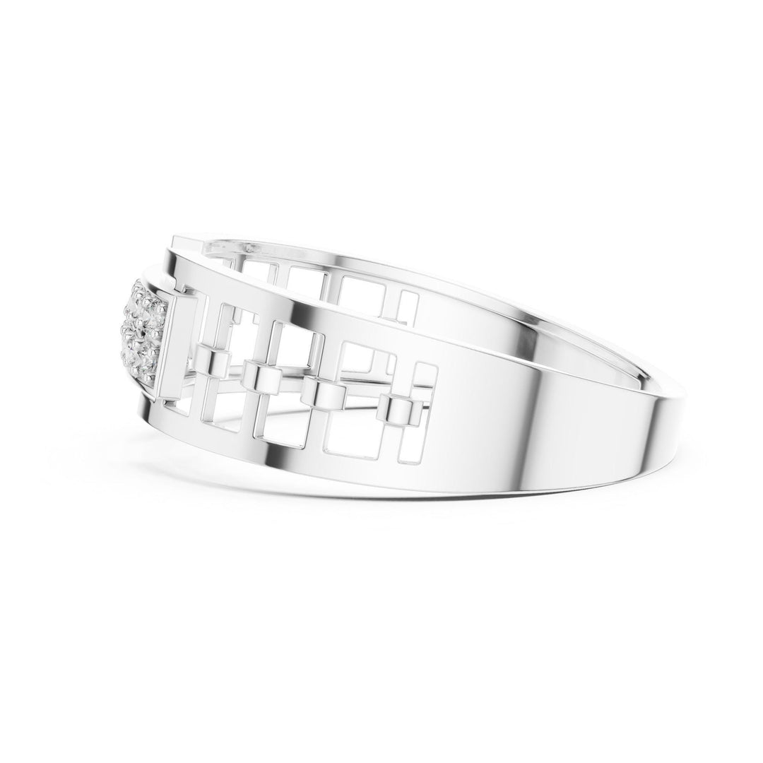 Round Cut Lab Grown Diamond Cluster Ring, 0.17ct Total, Solid Gold