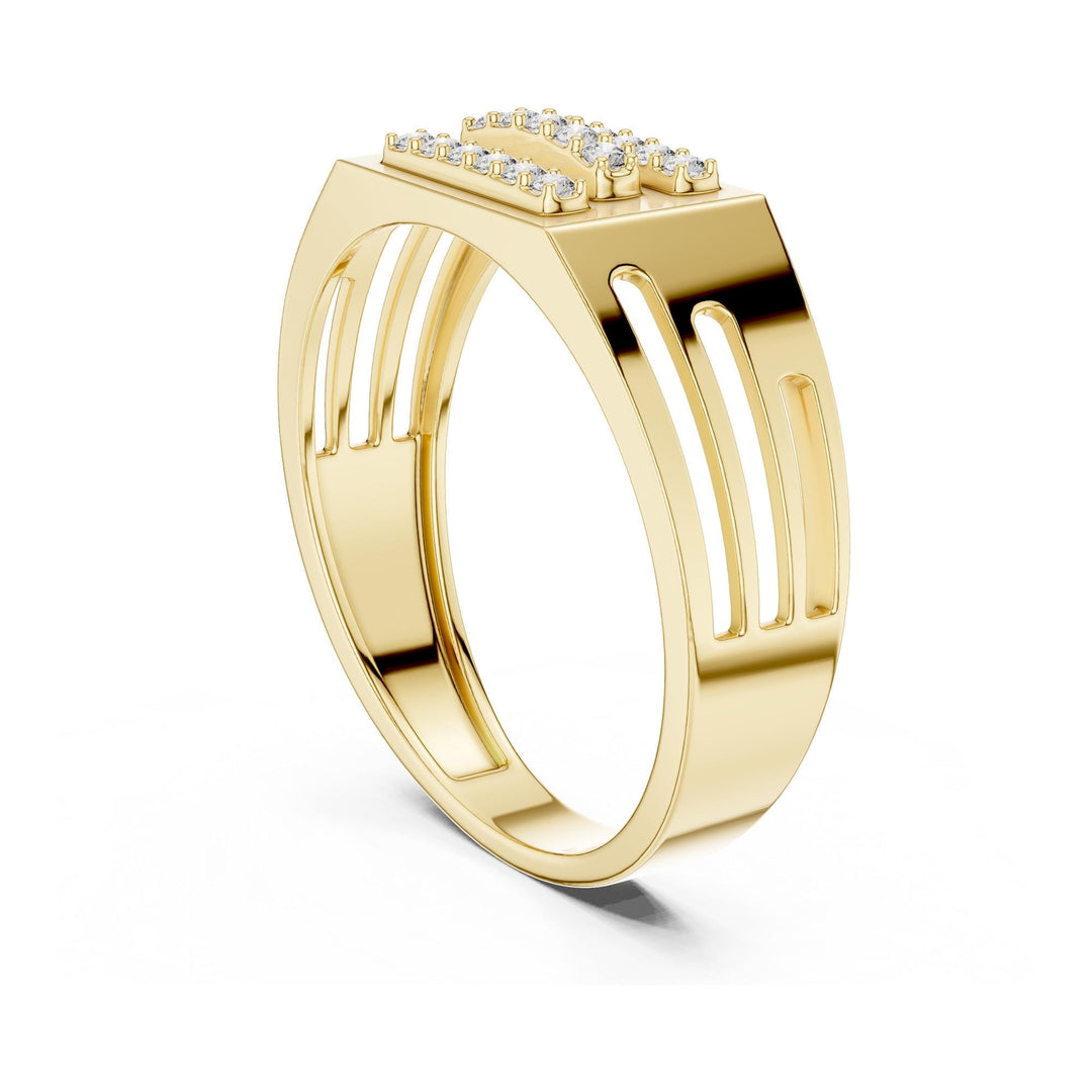 Round Cut Lab Grown Diamond Cluster Ring, 0.17ct Total, Solid Gold