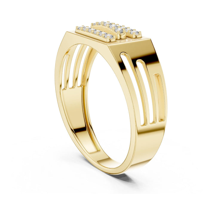 Round Cut Lab Grown Diamond Cluster Ring, 0.17ct Total, Solid Gold