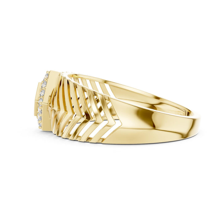 Round Cut Lab Grown Diamond Cluster Ring, 0.13ct Total, Solid Gold