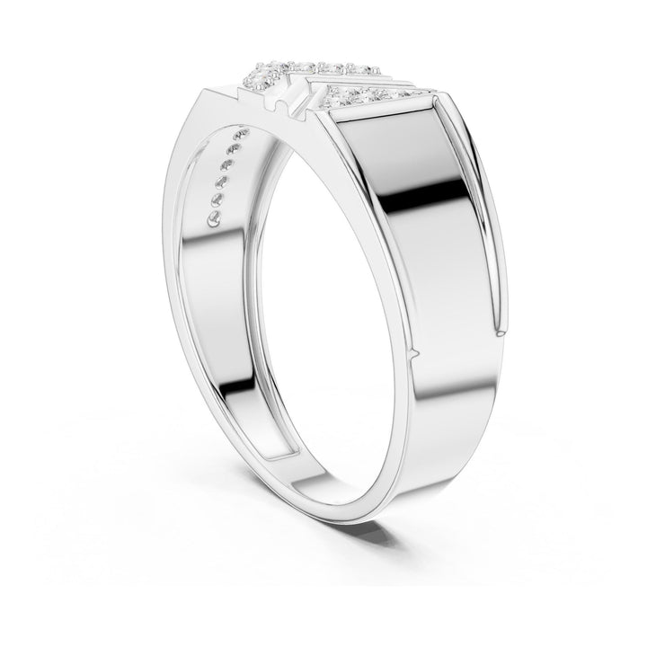 Round Cut Lab Grown Diamond Cluster Ring, 0.19ct Total, Solid Gold