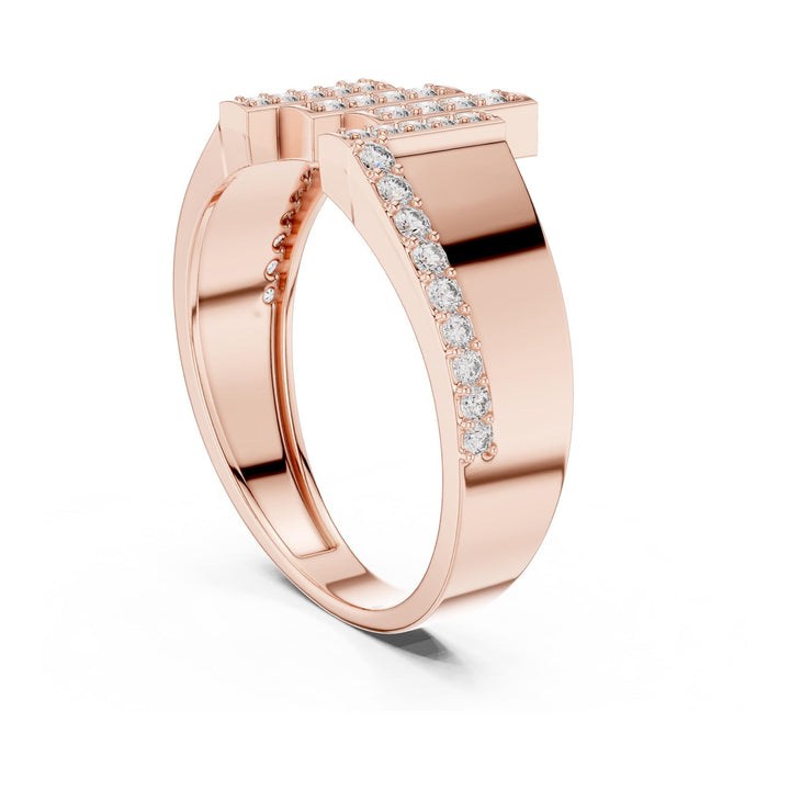 Round Cut Lab Grown Diamond Half Eternity Band, 0.39ct Total, Solid Gold