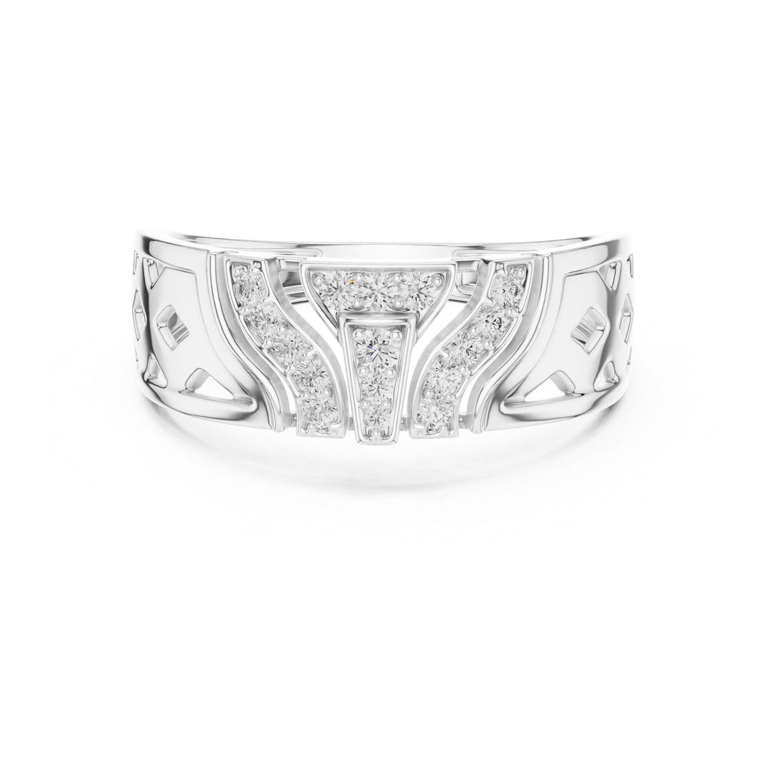 Round Cut Lab Grown Diamond Cluster Ring, 0.17ct Total, Solid Gold