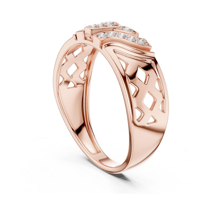 Round Cut Lab Grown Diamond Cluster Ring, 0.17ct Total, Solid Gold