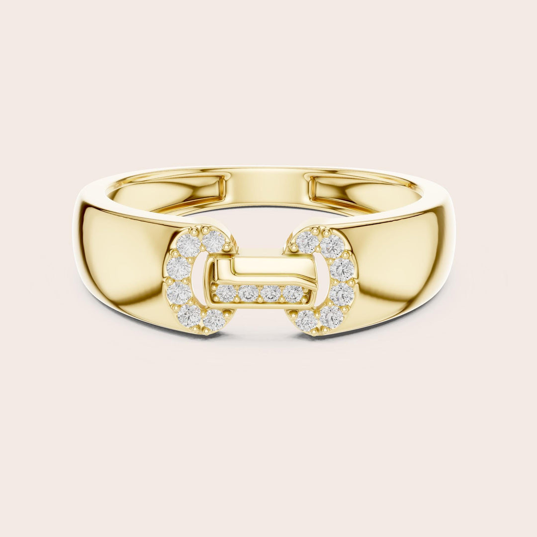 Round Cut Lab Grown Diamond Cluster Ring, 0.14ct Total, Solid Gold