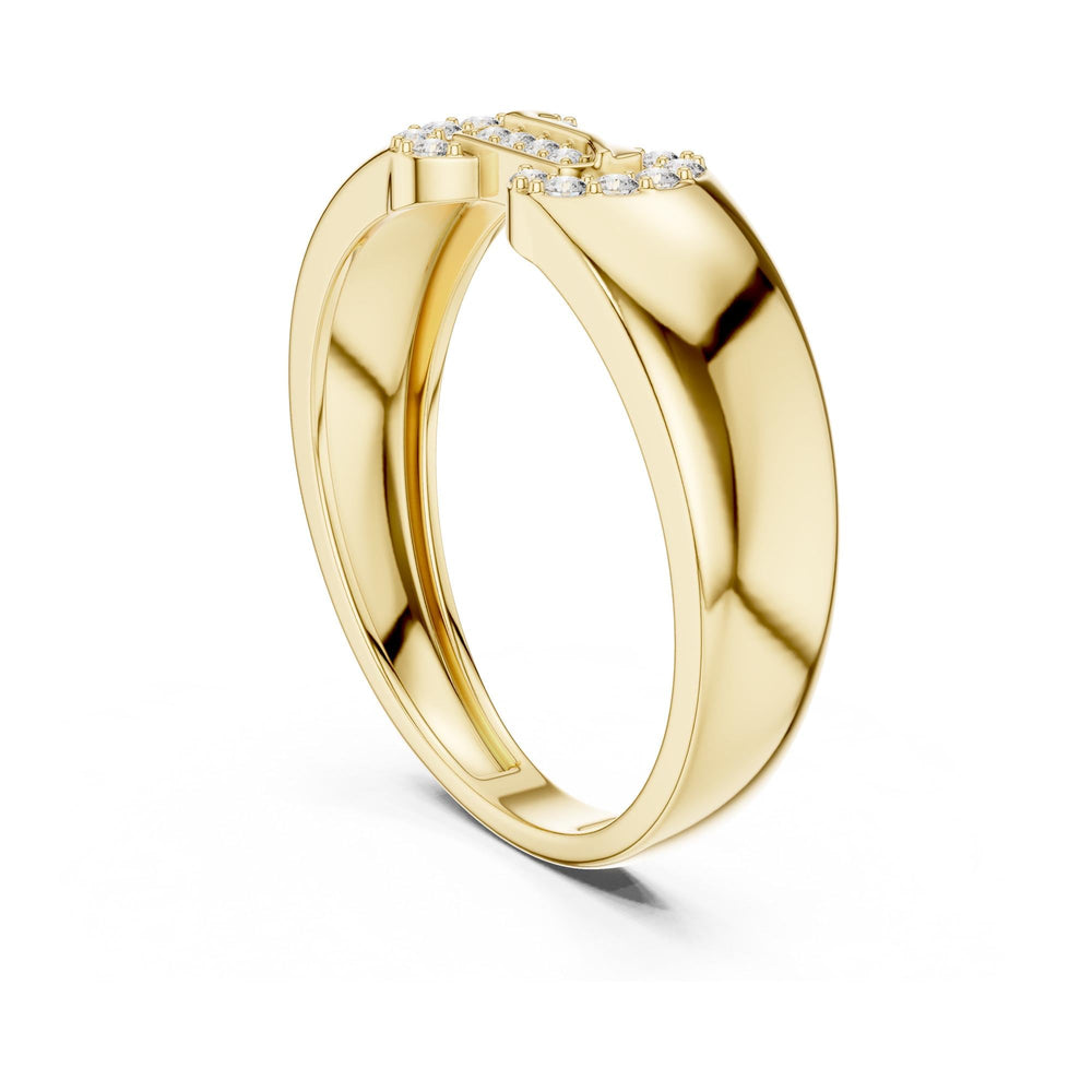 Round Cut Lab Grown Diamond Cluster Ring, 0.14ct Total, Solid Gold