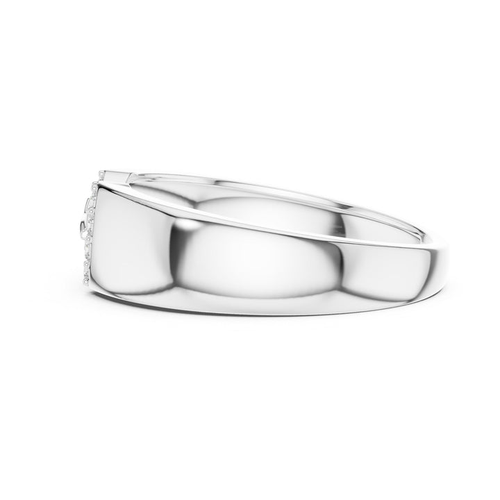 Round Cut Lab Grown Diamond Cluster Ring, 0.14ct Total, Solid Gold