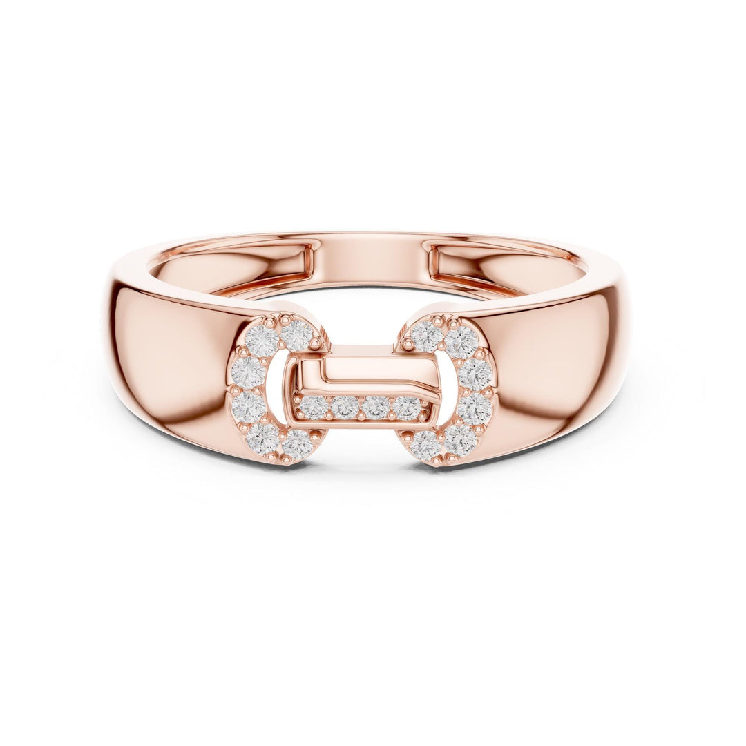 Round Cut Lab Grown Diamond Cluster Ring, 0.14ct Total, Solid Gold