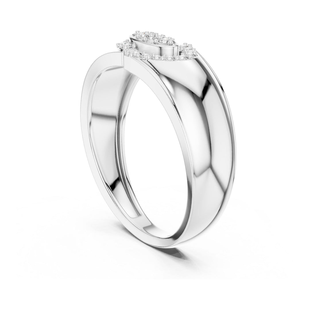 Round Cut Lab Grown Diamond Cluster Ring, 0.22ct Total, Solid Gold