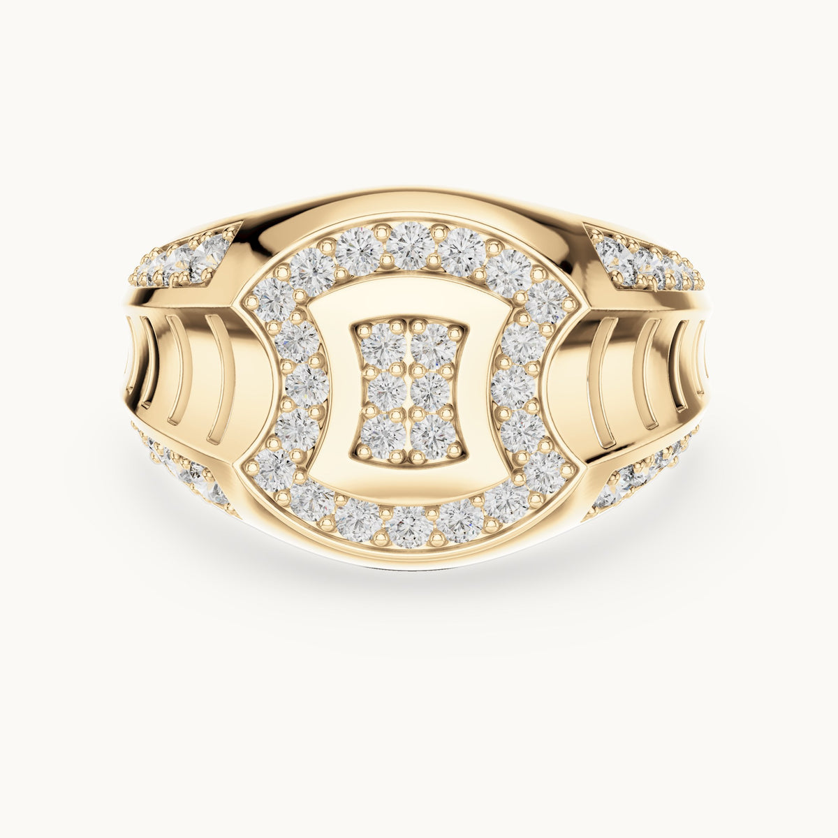 Round Cut Lab Grown Diamond Half Eternity Band, 0.81ct Total, Solid Gold