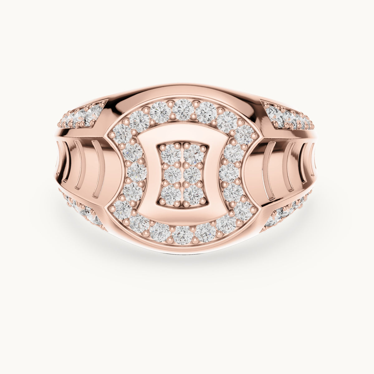 Round Cut Lab Grown Diamond Half Eternity Band, 0.81ct Total, Solid Gold