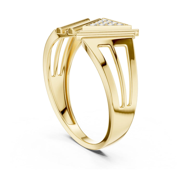 Round Cut Lab Grown Diamond Cluster Ring, 0.12ct Total, Solid Gold