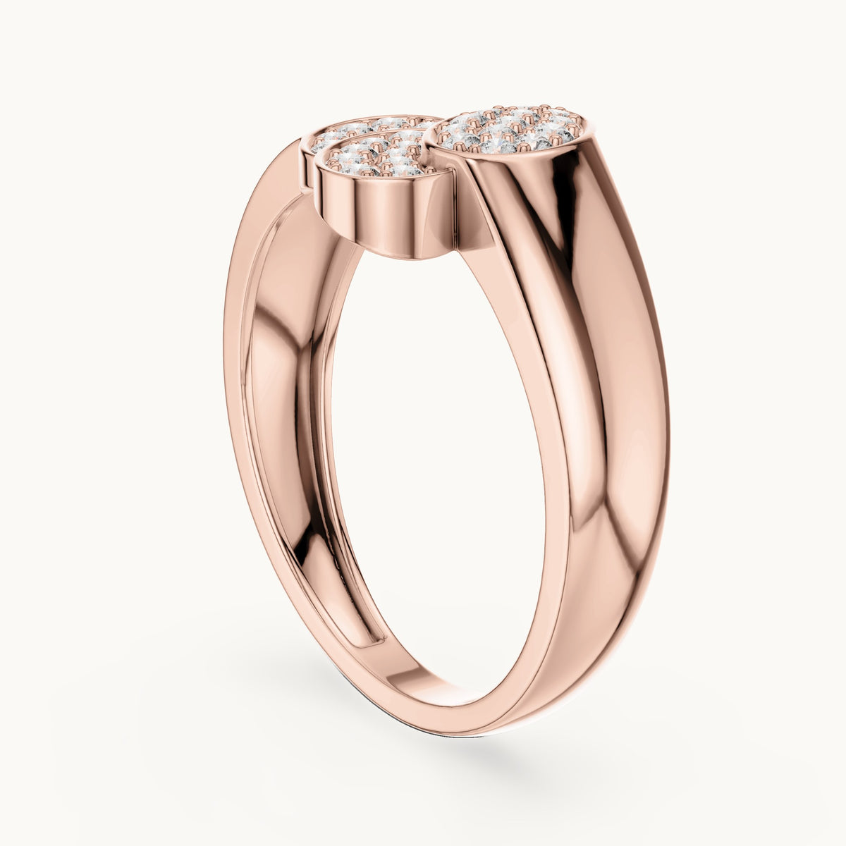 Round Cut Lab Grown Diamond Cluster Ring, 0.34ct Total, Solid Gold