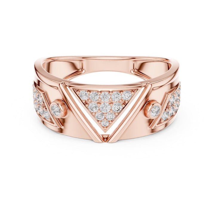 Round Cut Lab Grown Diamond Half Eternity Band, 0.40ct Total, Solid Gold