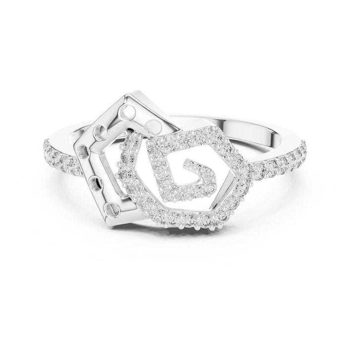 Round Cut Lab Grown Diamond Half Eternity Band, 0.26ct Total, Solid Gold